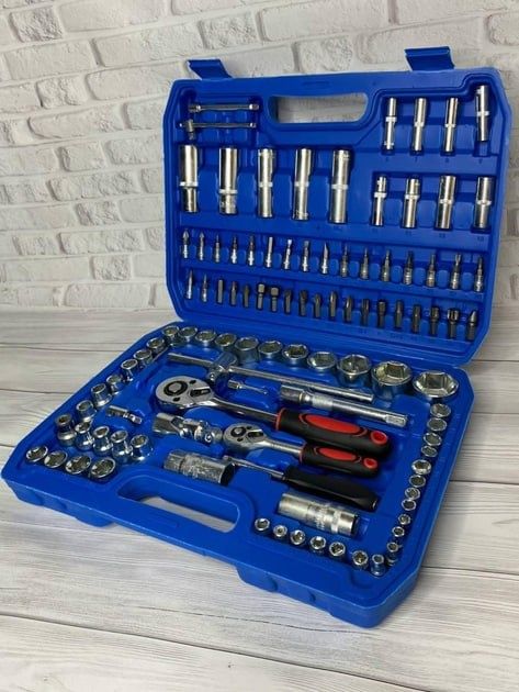 Набір ключів у кейсі 108 предметів Tools, набор торцевих головок