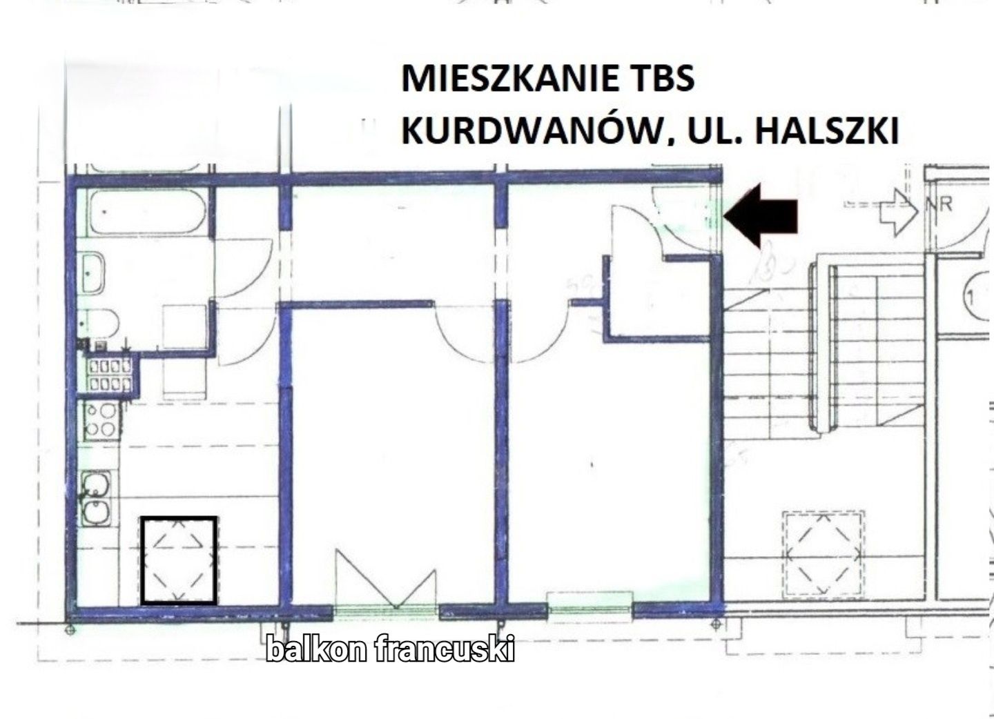 2 ustawne pokoje, oddzielna, jasna kuchnia, parking, TBS KURDWANÓW