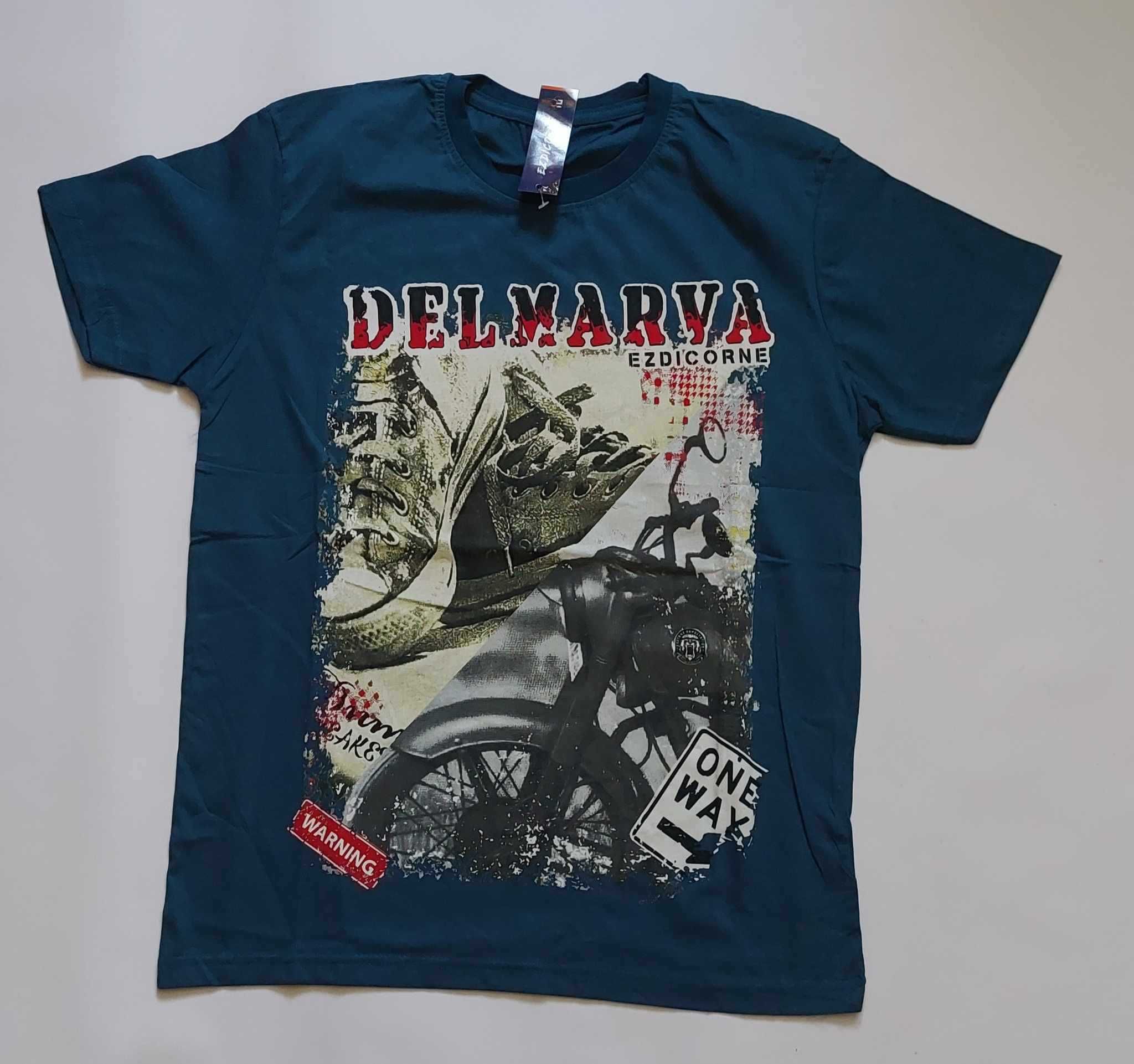 Koszulka męska bawełna t-shirt męski turecki EZDICORNE r. L do 108 cm