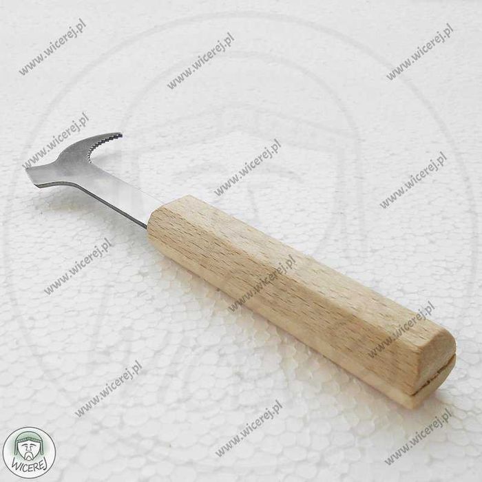 Dłuto Pasieczne Nierdzewne proste, z ząbkowanym rozpierakiem