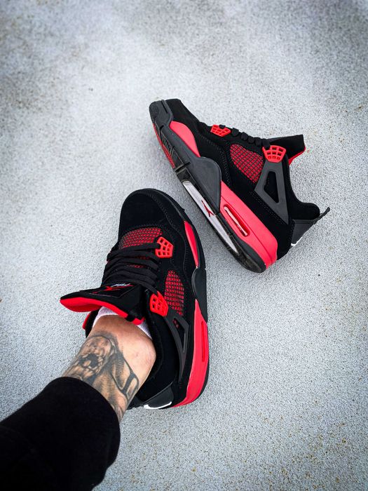 Мужские кроссовки Nike Air Jordan 4 Сrimson "Red Thunder" 41-45