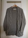 Sweter gruby szary Zara M