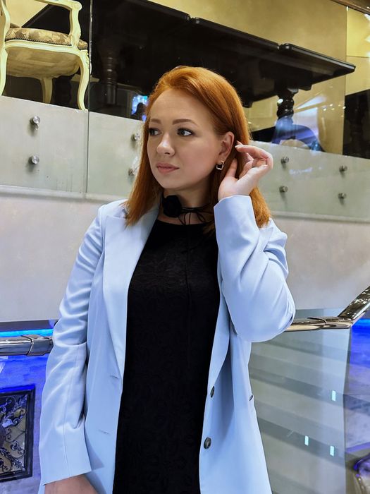 Пиджак голубой, для стильных луков. Идеально сочетается с джинсами