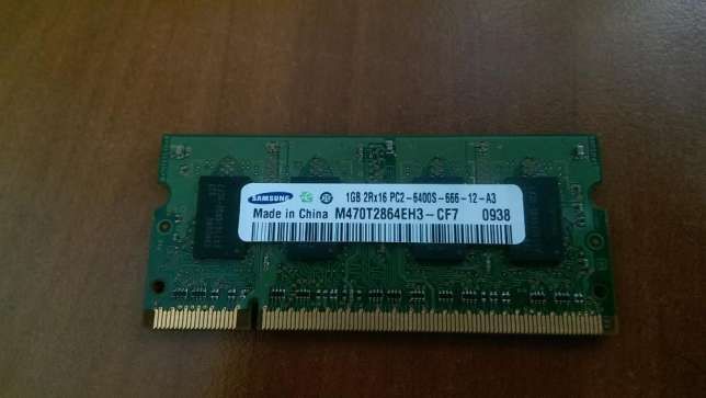 Samsung 1GB 2Rx16 PC2-6400S-666-12-A3 DDR2 800MHz Оперативная память д