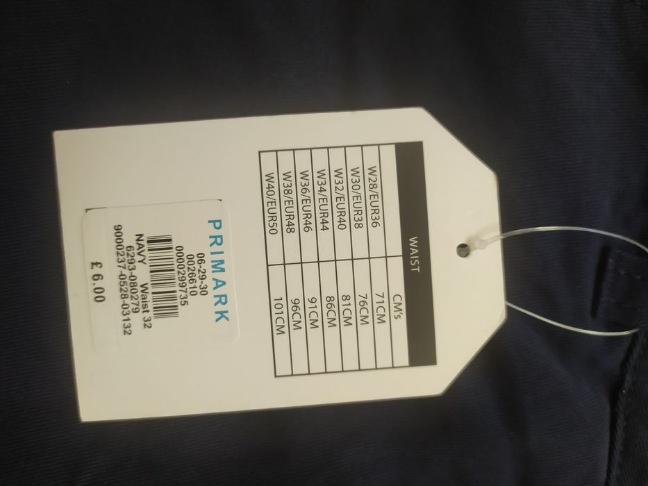 Spodenki krótkie męskie Primark W32 rozmiar 40 z metką