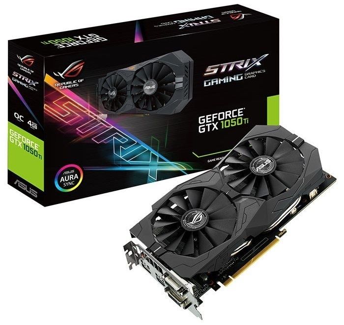 Видеокарта NVIDIA Asus Rog Strix OC GTX 1050 Ti 4Gb