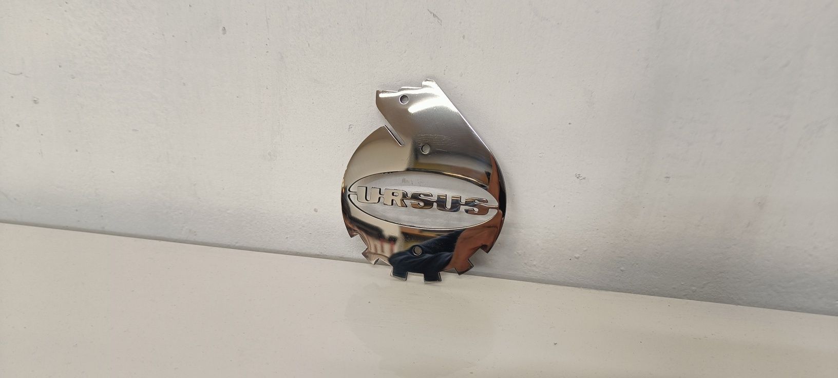 Logo między lampy URSUS znaczek emblemat stal nierdzewna 3mm inox