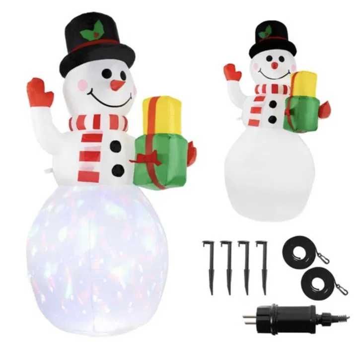 Świąteczny bałwan świecący LED 155cm WYSYŁKA 24H