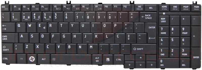 teclado portatil toshiba