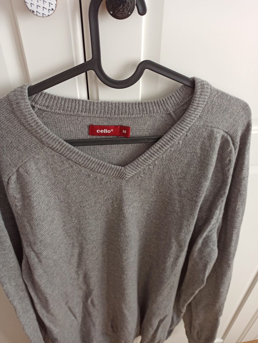 Sweter męski 100% wełna woolmark M