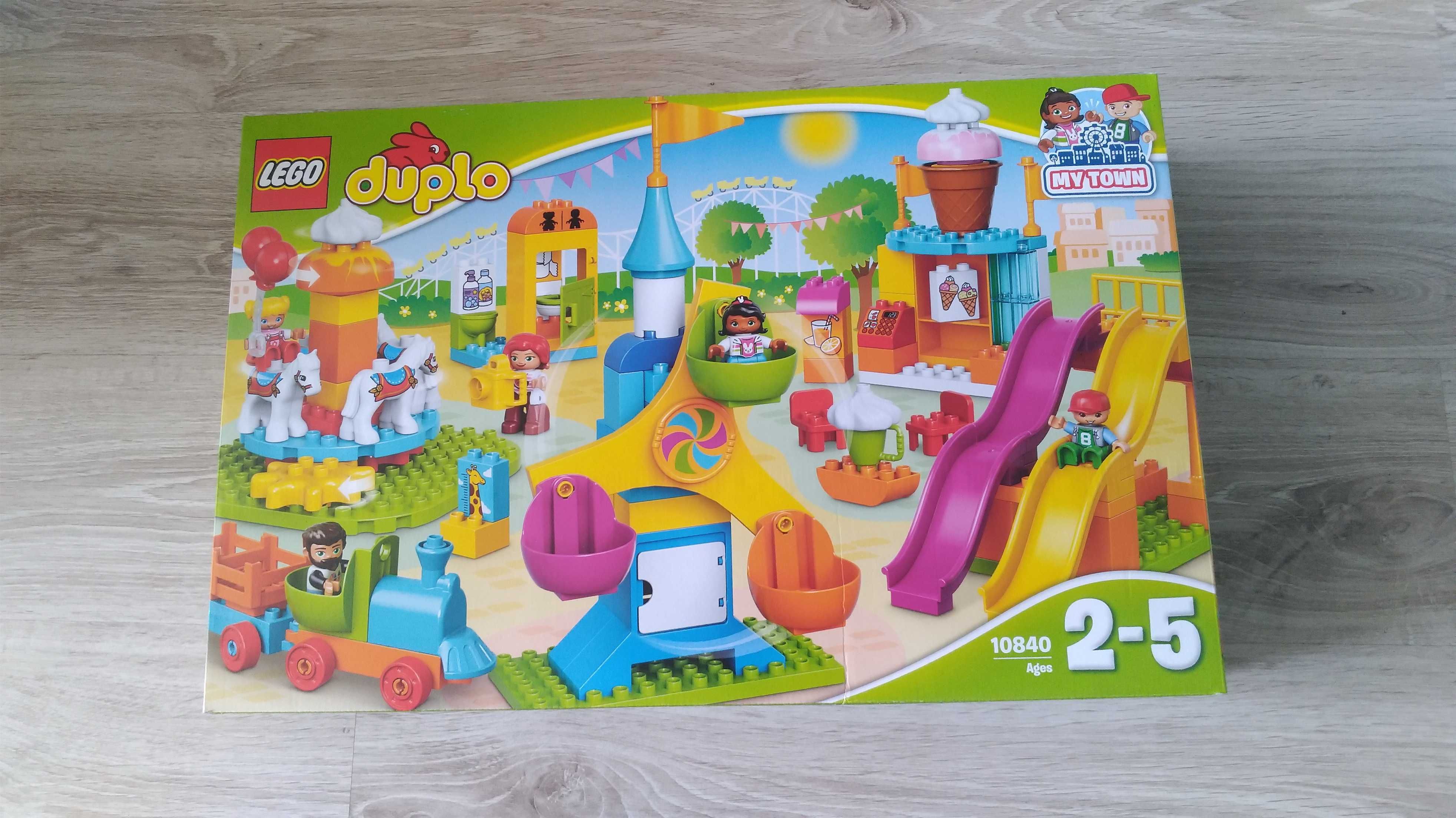NOWE Klocki Lego 10840 Duplo Duże Wesołe Miasteczko