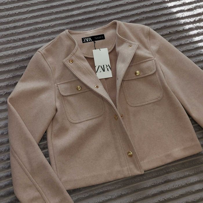 Куртка жакет S Zara демісезонна тепла м'яка жіноча нова колекція