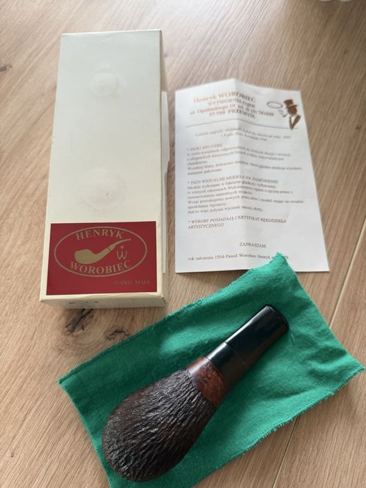 Fajka Worobiec 117 z wrzośca, klasyczny design, polskie rzemiosło
