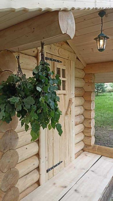 Sauna z bali, sauna sucha, Prawdziwa  Banią.