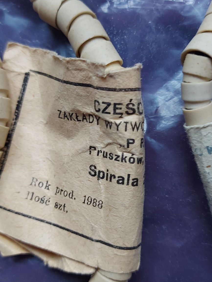 Spirale ceramiczne NOWE z czasów PRL 4 sztuki