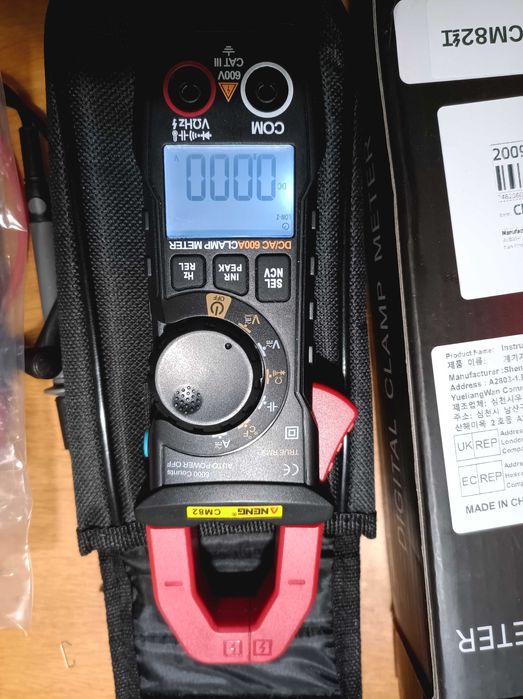 Токовые клещи постоянного тока, мультиметр, AN CM82 600A