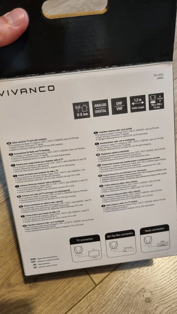 Antena TV telewizyjna - Vivanco TVA 3020 (38882)