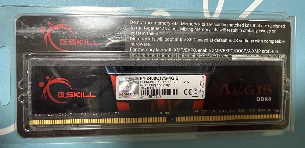 ОЗУ DDR4 4GB G skil