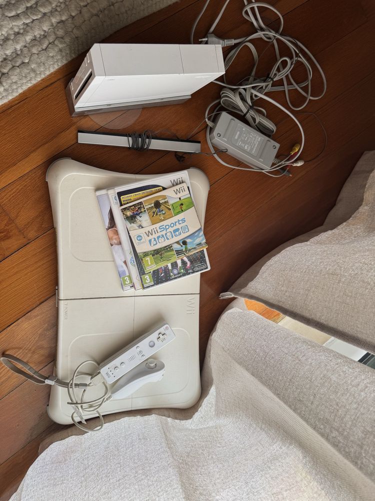 Wii + plataforma+ jogos