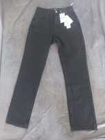 Spodnie jeansowe czarne stradivarius roz xxs 32 nowe