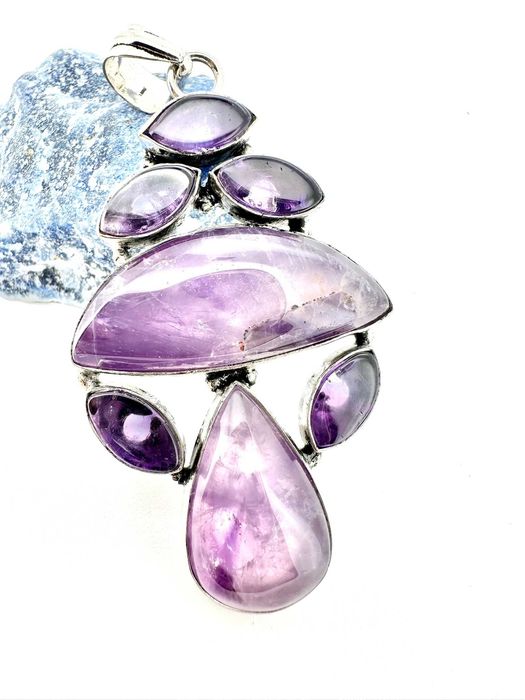 zawieszka, wisio kamień naturalny
Ametyst. Próba 925 unikat