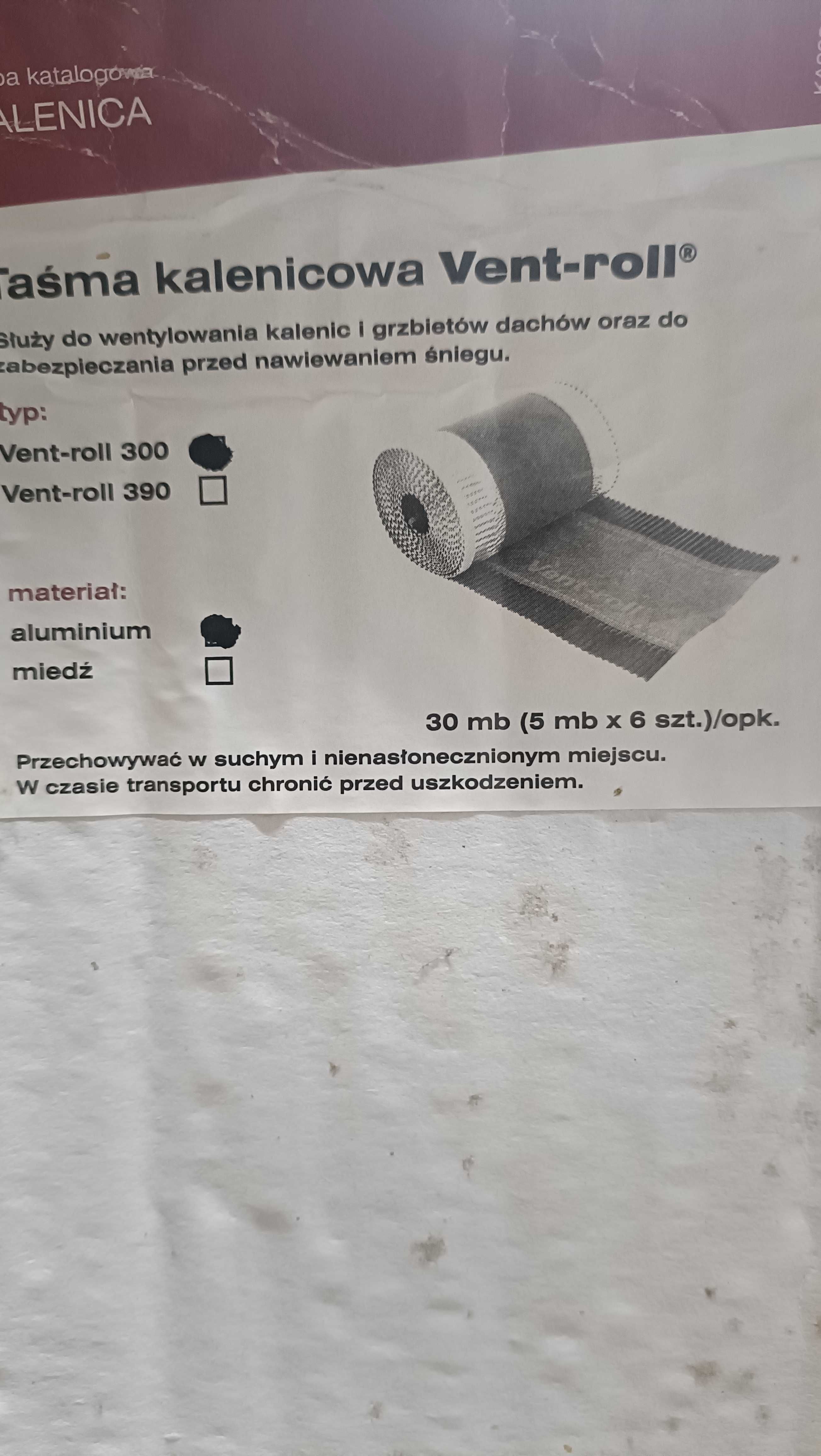 taśma kalenicowa Vent-roll 300 alu