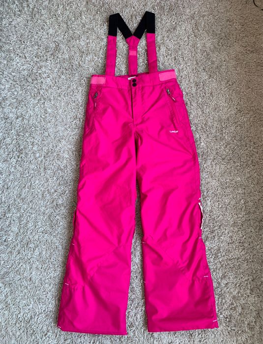 Теплые термо зимние штаны полукомбинезон decathlon 9-10 лет, р.134