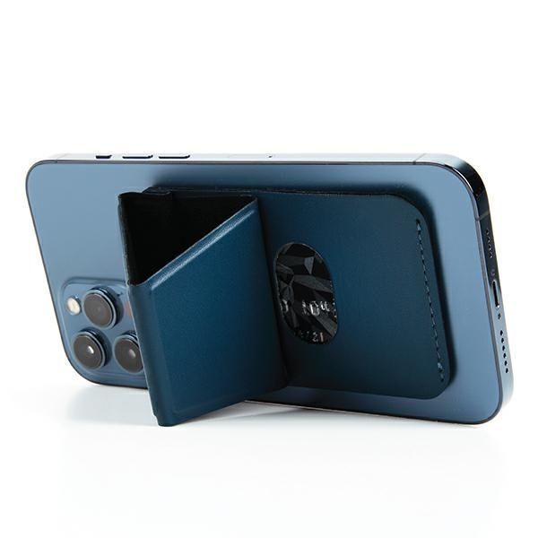 Stojak na Telefon Magnetyczny Uniq Lyft z Uchwytem na Karty Niebieski