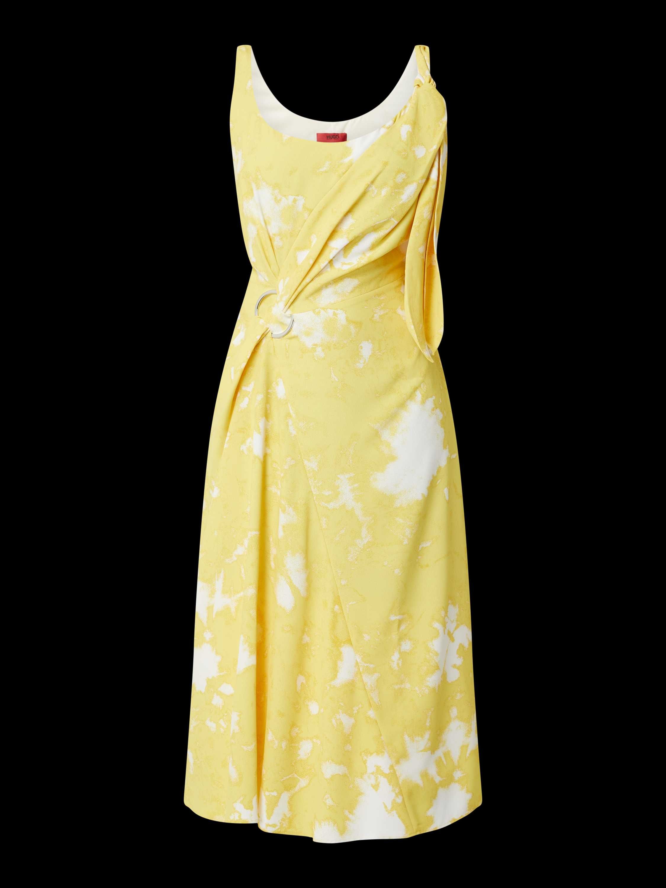 Hugo Bossa suknia we wzory w kolorze Żółtym r.38