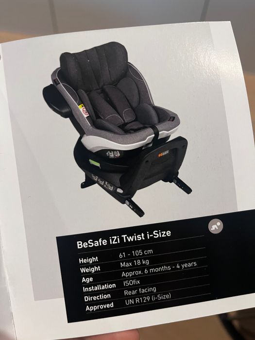 Najbezpieczniejszy fotelik - BeSafe iZi Twist i-Size z bazą