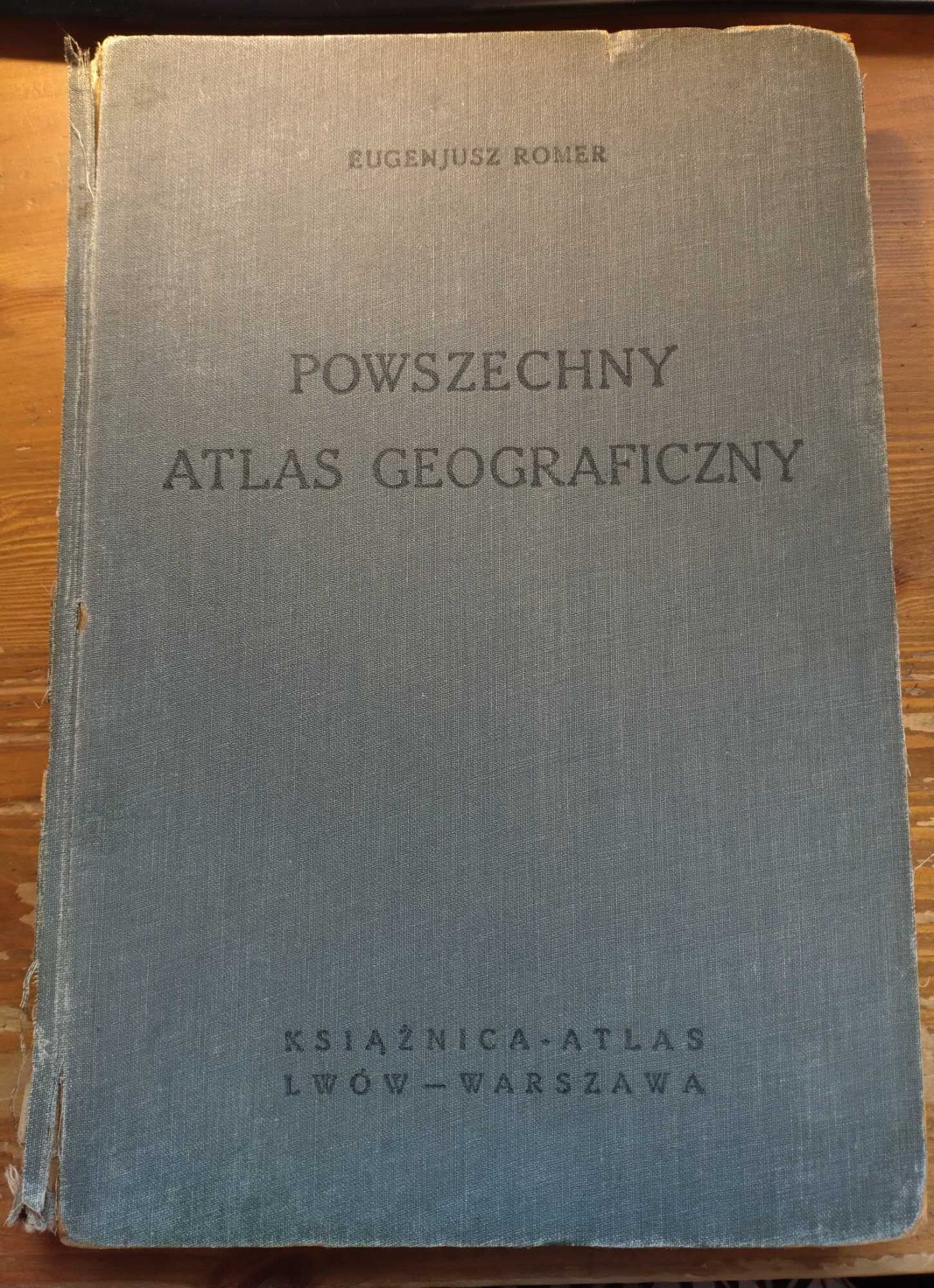 Eugenjusz Romer - Powszechny atlas geograficzny, 1934 rok, Książnica