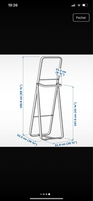 Espelho ikornnes ikea