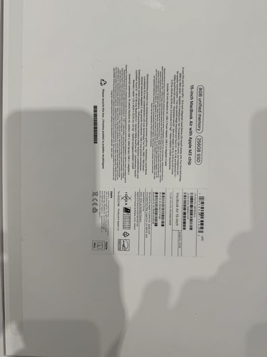 Apple Macbook Air 15.6 M3 2024