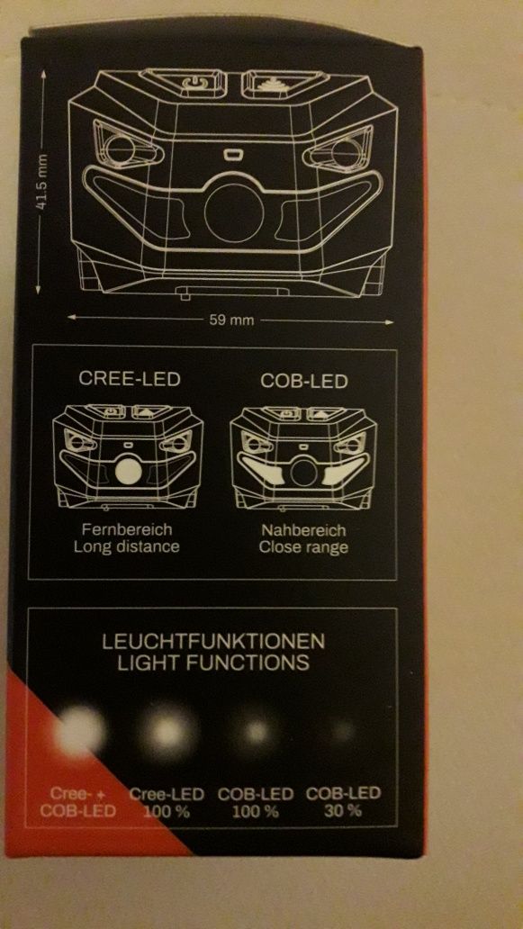 Latarka czołowa Berner led sensor