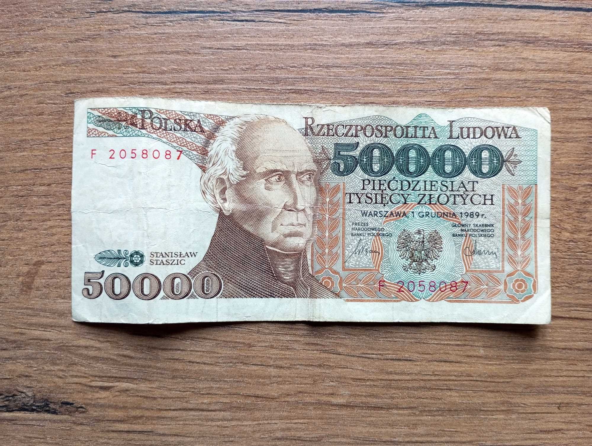 50000 zł 1989  - F -