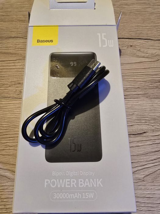 Powerbank Baseus Bipow 30000mAh, 2xUSB, USB-C, 20W (czarny)