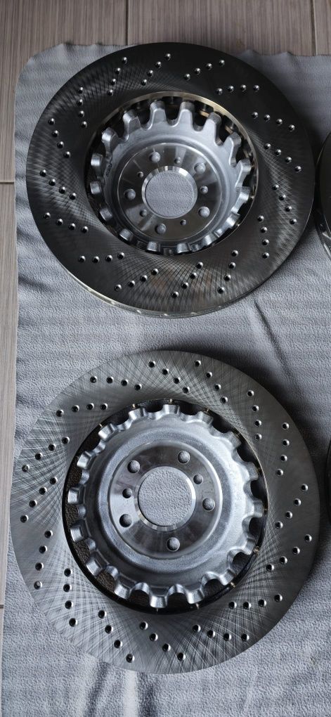 Tarcze OE BMW M5 F10 M6 F06 F12 F13 P+T nowe komplet 400x36 396x24