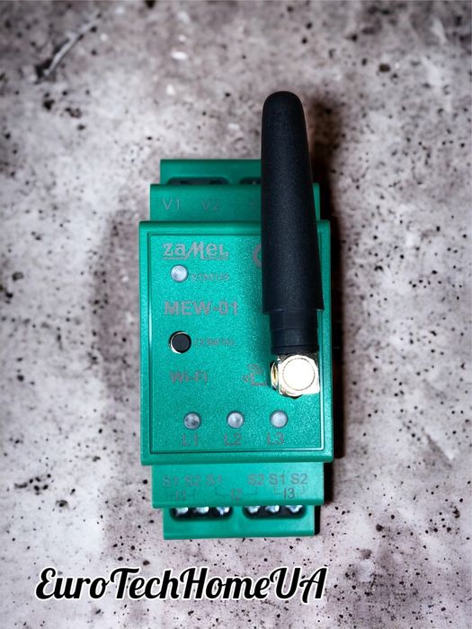 WiFi монітор енергоспоживання Zamel Supla MEW-01 3-х фазний, лічильник