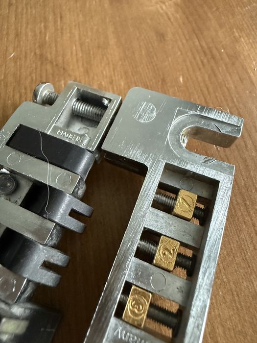 Mostek gitarowy Schaller 456 vintage do gitary stały z mikrostrojeniem