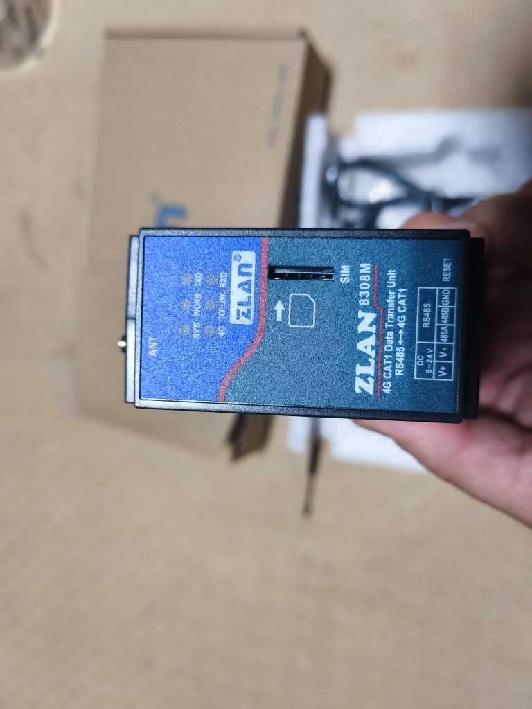 Gateway industrial, porta serial 4G, ZLAN8308M, Rs485
