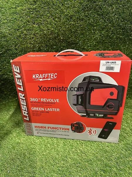 Професійний лазерний рівень Krafftec PREMIUM, 16x360°(LCD, Bluetooth