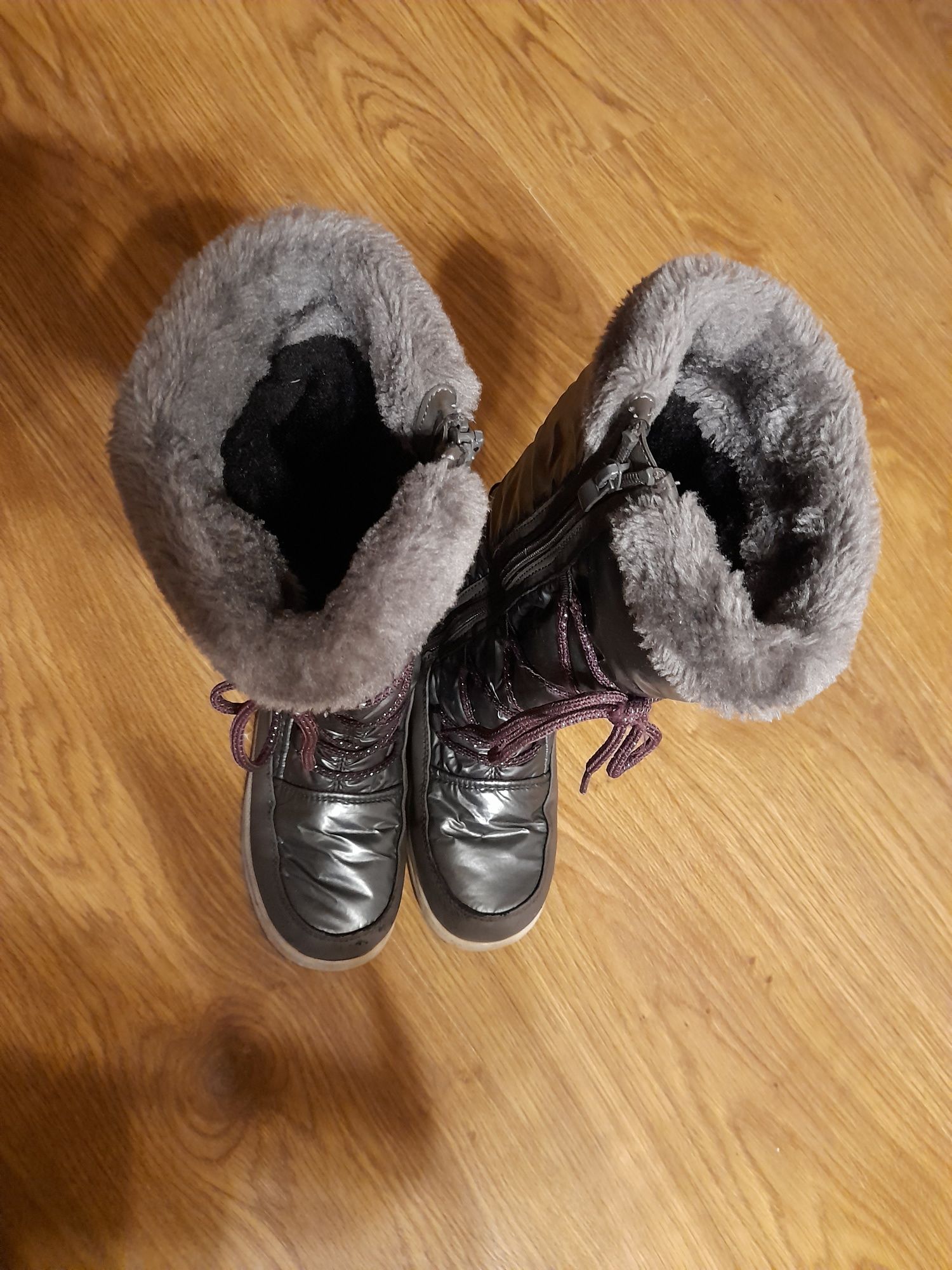 Buty zimowe dziewczęce