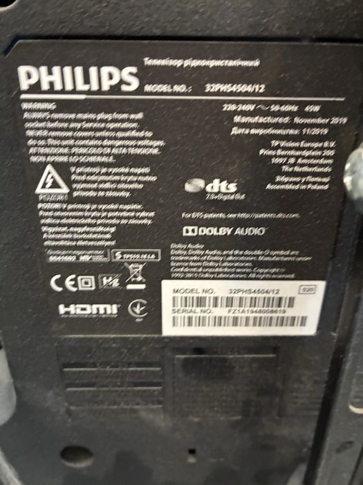 TV philips 32phs4504/12