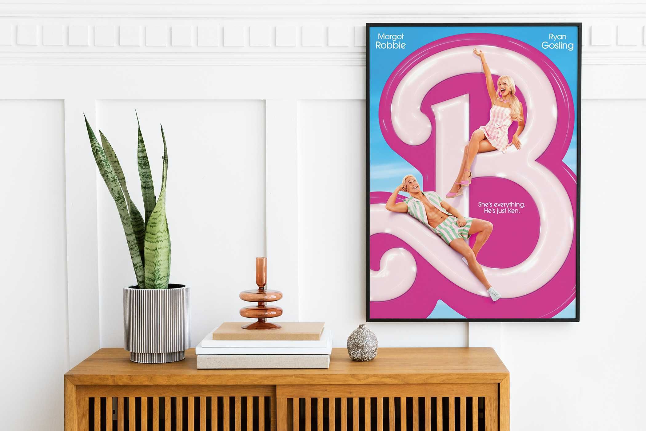 Filmowy Plakat A3 Barbie i Ken Margot Robbie i Ryan Gossling