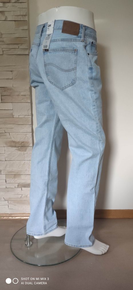 Lee West Relaxed Light Blue Monday męskie jeansy 33/34 jak 34/34