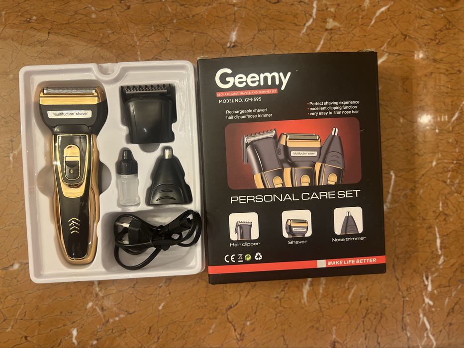 Набір для стрижки  тример бритва Geemy багатофункціональний 3 в 1