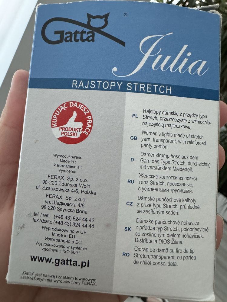 Gatta czarne rajstopy 15den