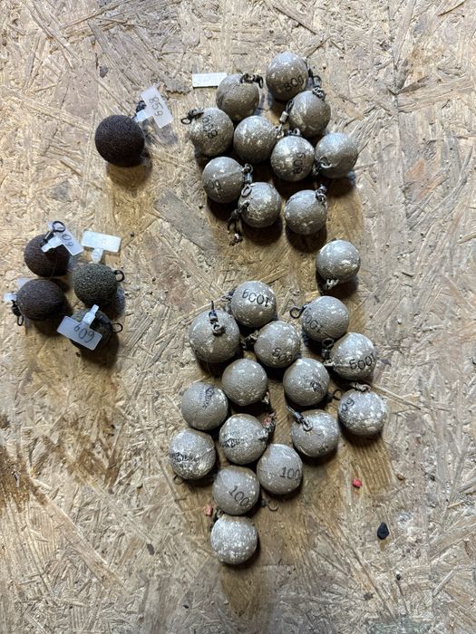 Mikado ciężarki wędkarskie ołów ołowie kula 31szt