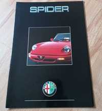 Prospekt Alfa Romeo Spider 1990rok.