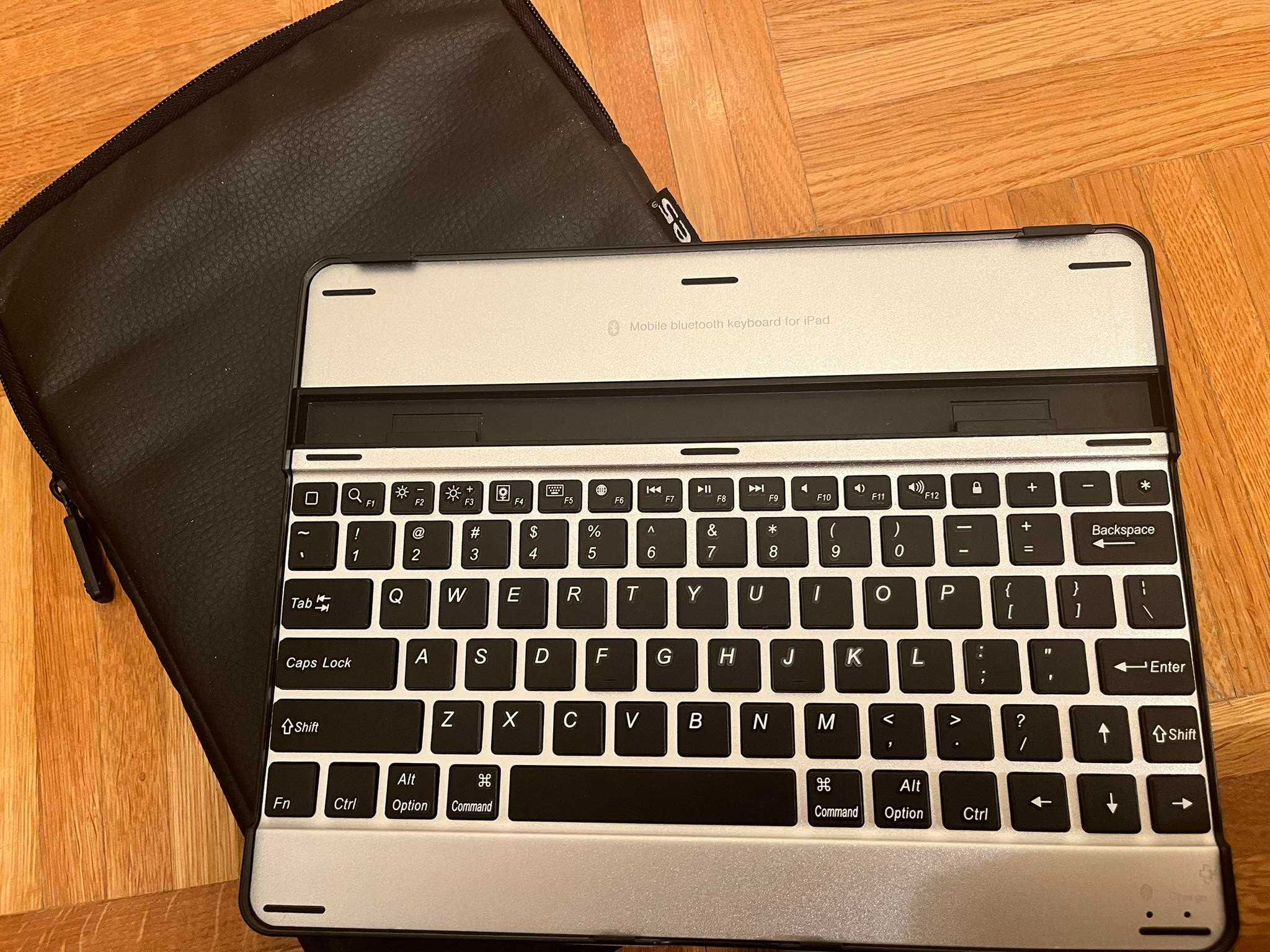 Bezprzewodowa klawiatura do iPad + etui